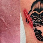 Estos tatuadores llevaron su trabajo al siguiente nivel: Hicieron desaparecer cicatrices y marcas de nacimiento