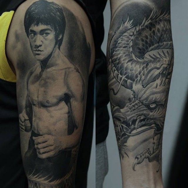 tatuajes Bruce Lee.