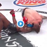 Quedó aturdido y quiso golpear al árbitro: Video de inusual reacción de peleador MMA