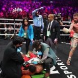 Boxeador celebró rutilante triunfo “enterrando” a su rival: Repudio total