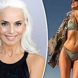 Modelo de 61 años rompe estereotipos y posa en traje de baño para campaña publicitaria