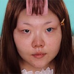 Esta coreana transforma su rostro con maquillaje y el resultado es inquietante