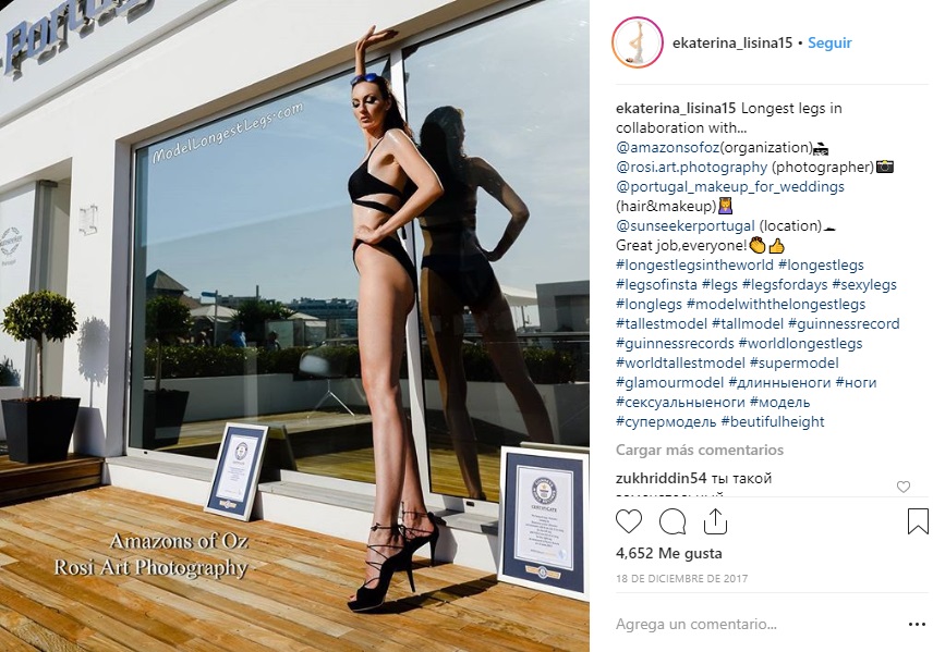 Ekaterina Lisina piernas mas largas del mundo 6