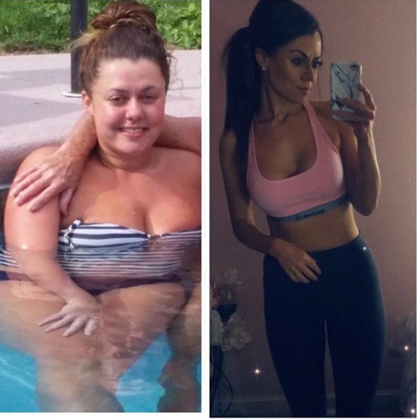 mujer bajo de peso antes y despues 2