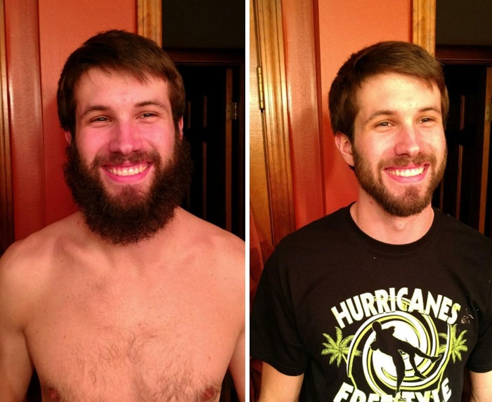 hombres con barba antes y despues 4