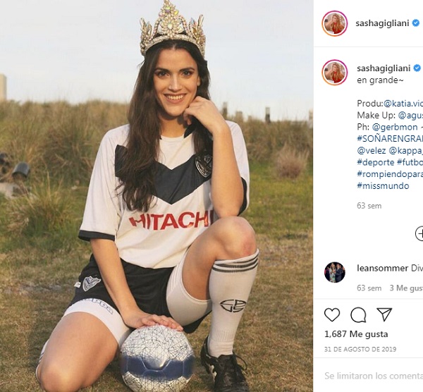 sasha gigliani reina de belleza y futbolista 8