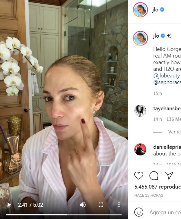 jennifer lopez rutina facial productos 4