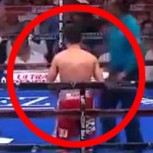 Boxeador realiza el acto más impropio posible durante una pelea y en pleno ring