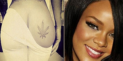 Tatuaje de Rihanna en un glúteo hace arder Twitter | Celebridades