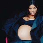 La extraña sesión de fotos de Kim Kardashian embarazada