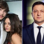 Presidente de Ucrania sorprendió al llamar a Ashton Kutcher y Mila Kunis