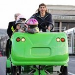Buses a pedal: La innovadora y sustentable forma de llegar al colegio