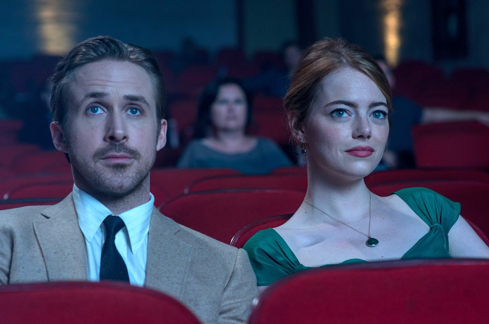 Emma Stone y Ryan Gosling en "La la lang"