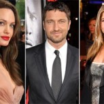 ¿Quién besa mejor? Gerard Butler debió elegir entre Jennifer Aniston y Angelina Jolie, y no dudó