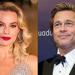 Brad Pitt protagoniza épico photobomb y le arruina la foto a Margot Robbie