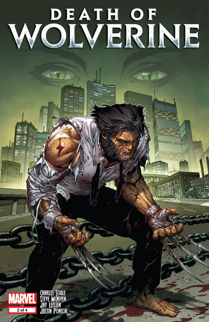 Death of Wolverine #2. Arte de Steve McNiven.