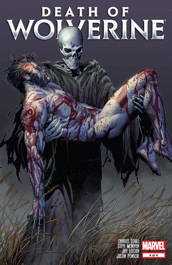 Death of Wolverine #4. Arte de Steve McNiven.