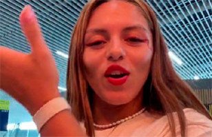 Bailarina de Bad Bunny compartió divertidos videos con las palabras que aprendió en Chile