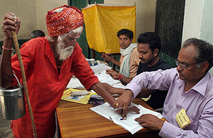 Votaciones en India