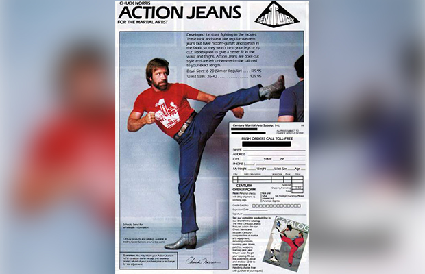 Chuck Norris Action Jeans.