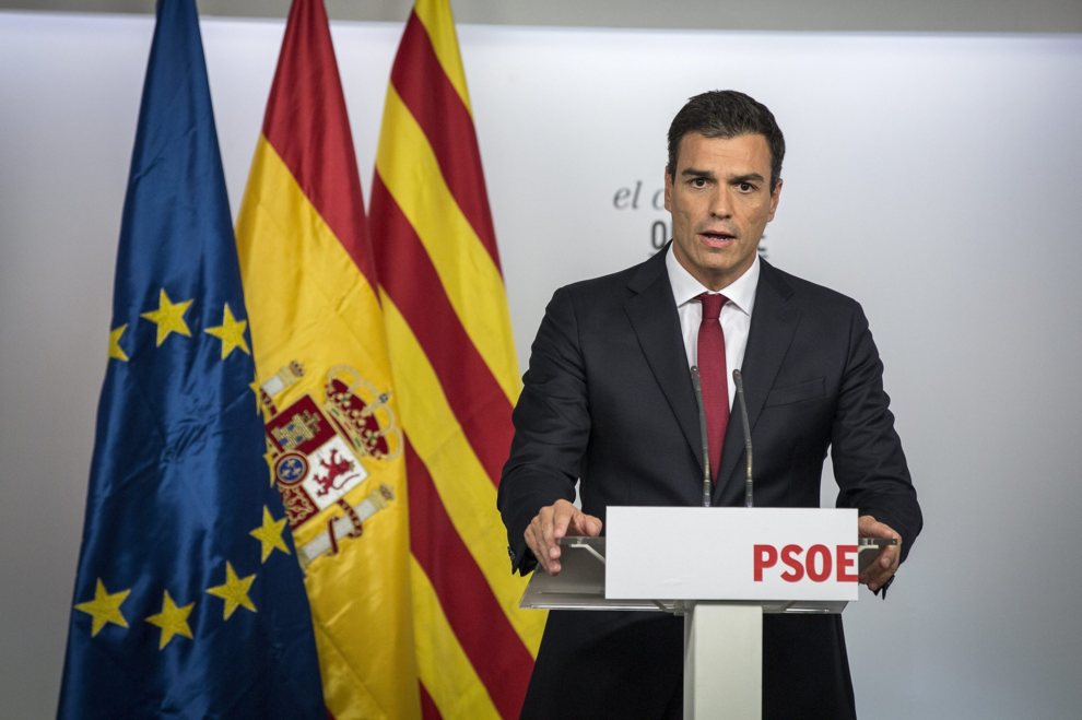 El actual presidente de Gobierno español, el líder del Partido Socialista Pedro Sánchez.