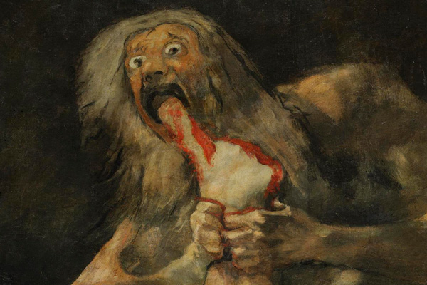 Saturno devorando a su hijo es la pintura negra de Goya más conocida.