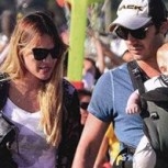 Paseo en familia: Pampita y Benjamín Vicuña con sus hijos en el Lollapalooza infantil
