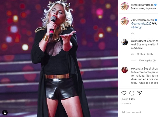 esmeralda mitre cantando por un sueño 2020