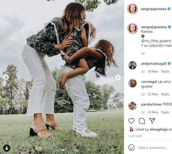 china suarez y sus hijas vestidas iguales