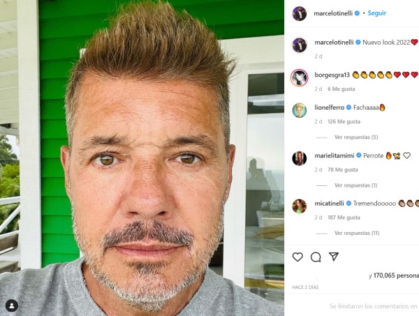 marcelo tinelli nuevo look