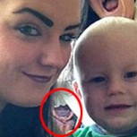 Presunto fantasma de una niña apareció en selfie familiar