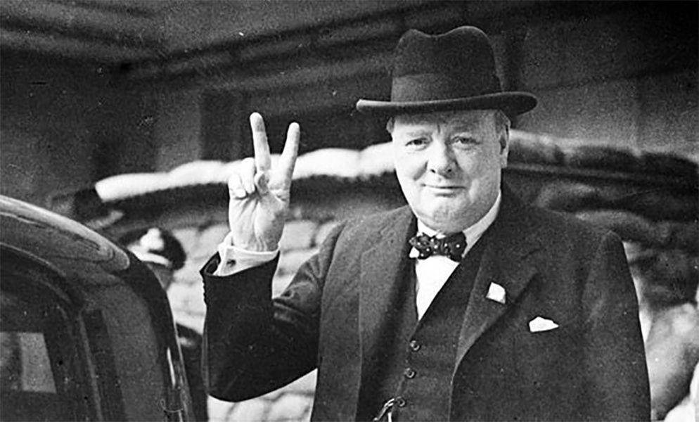 esvástica nazi V Churchill