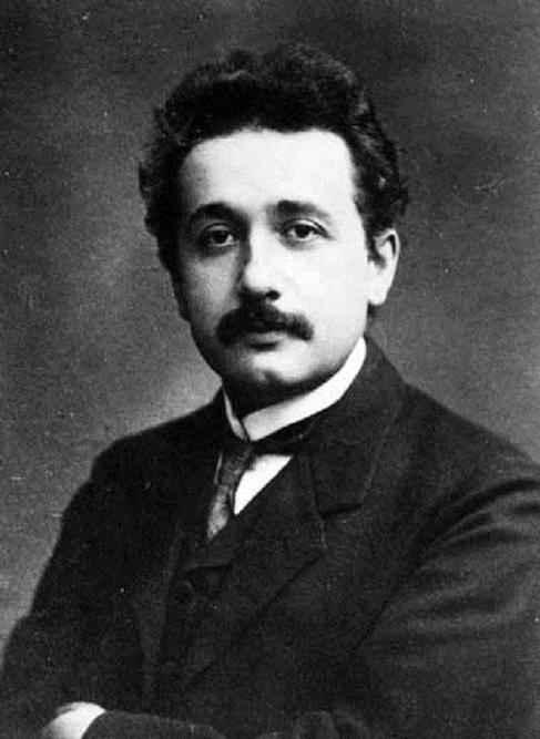 Un joven Albert Einstein en sus años de joven profesor universitario.