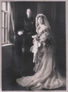 Foto del matrimonio entre George Patton  Patton y su esposa, Beatrice Ayer.