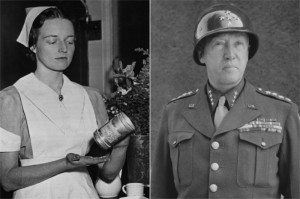 Jean Gordon y el general George S. Patton.