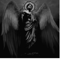 Cuadro que representa a Lucifer antes de su caída y su posterior transformación en el príncipe de los demonios. 