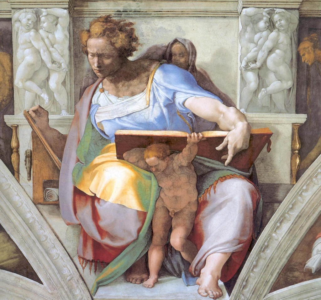 El profeta Daniel, pintado por Miguel Ángel en su famosa pintura de la Capilla Sixtina.