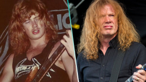 Dave Mustaine, en los años 80' y en la actualidad.