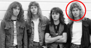 Dave Mustaine, a la derecha de la foto, cuando era integrante de Metallica.