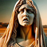 La esposa de Lot convertida en estatua de sal en Sodoma: La figura petrificada vinculada con el relato bíblico