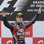 Vettel sigue haciendo historia: Ganó el primer GP de India