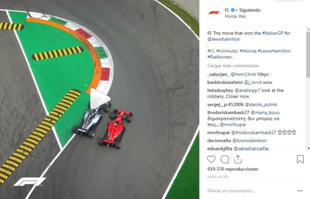 Hamilton adelanta a Raikkonen cerca del final de la carrera