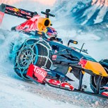 ¿Un F-1 en la nieve? Verstappen y su Red Bull cambiaron el asfalto por el hielo en un desafío extremo