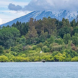 Cibernautas denuncian color anormal de las aguas del Lago Villarrica: Mira las fotos