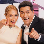 Karen Doggenweiler y Rafael Araneda en Miami: Fotos de los looks de los animadores en la Pink carpet