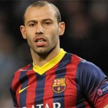 Javier Mascherano, emocionado y ebrio en celebración de triple corona del Barcelona