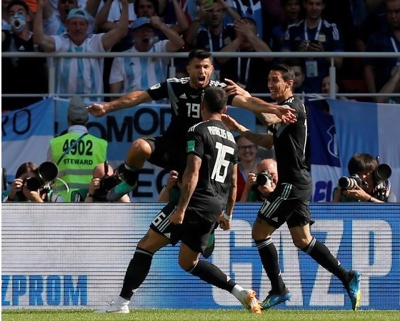Agüero marcó el gol argentino.
