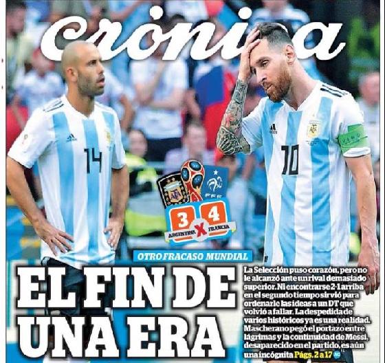 La portada de Crónica.