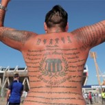Hincha le dedicó una emotiva carta a su club y se la tatuó en el cuerpo como muestra de amor incondicional