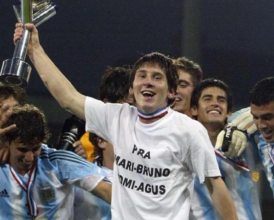 Messi, la gran estrella en Holanda 2005.